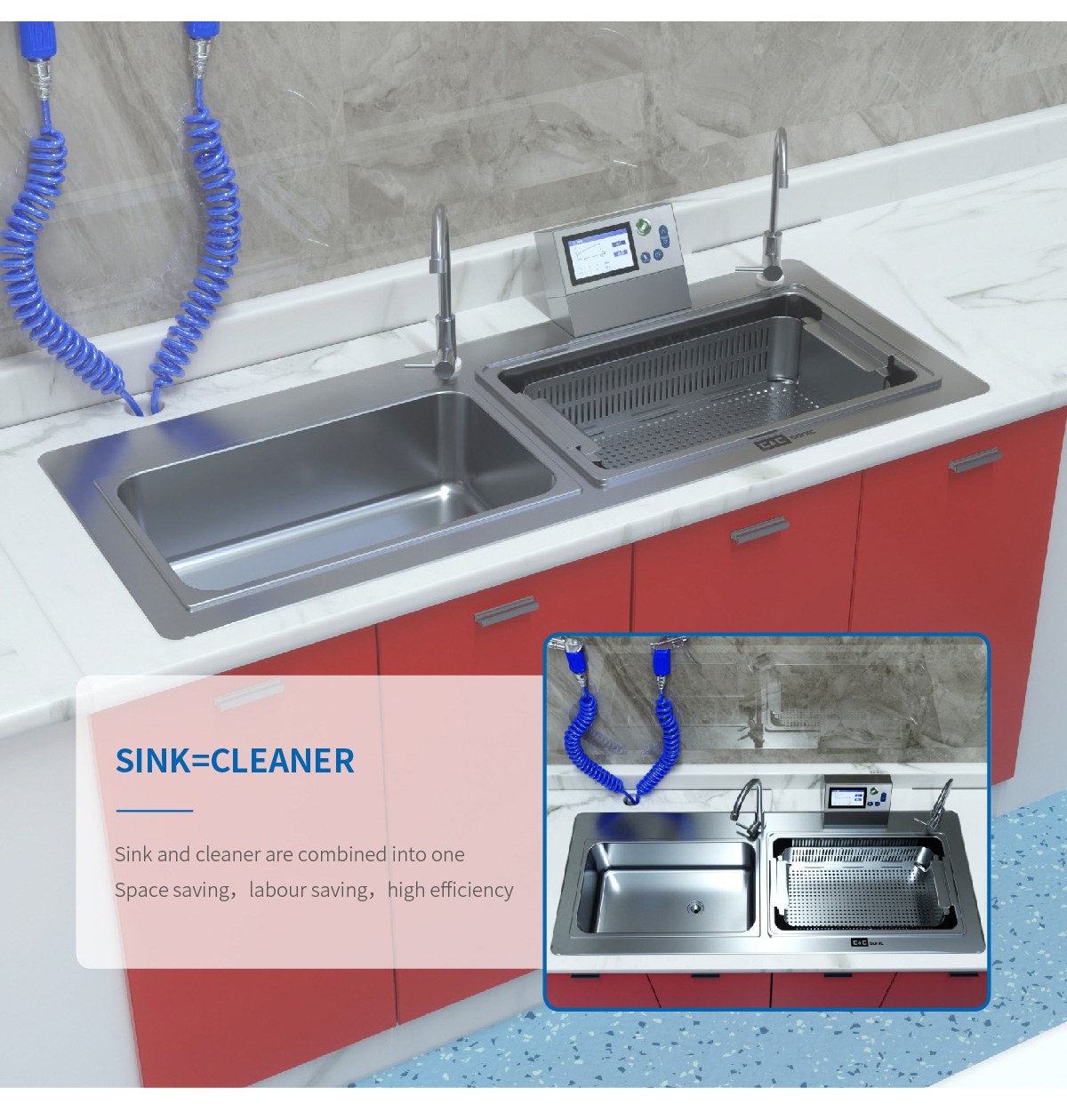 منظف ​​بالموجات فوق الصوتية C9